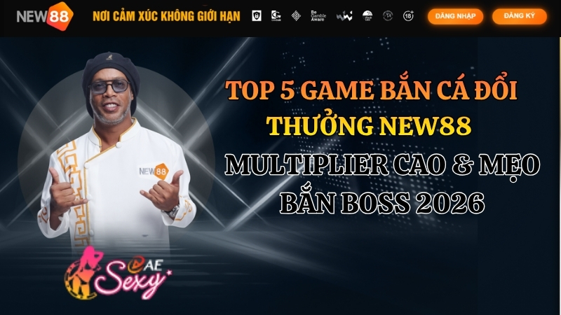 Top 5 Game Bắn Cá NEW88 Đổi Thưởng Cao Nhất 2026